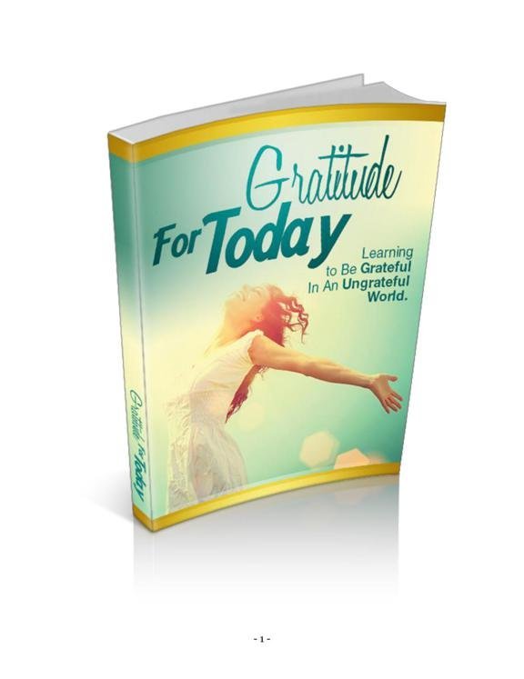GRATITUDE FOR TODAY